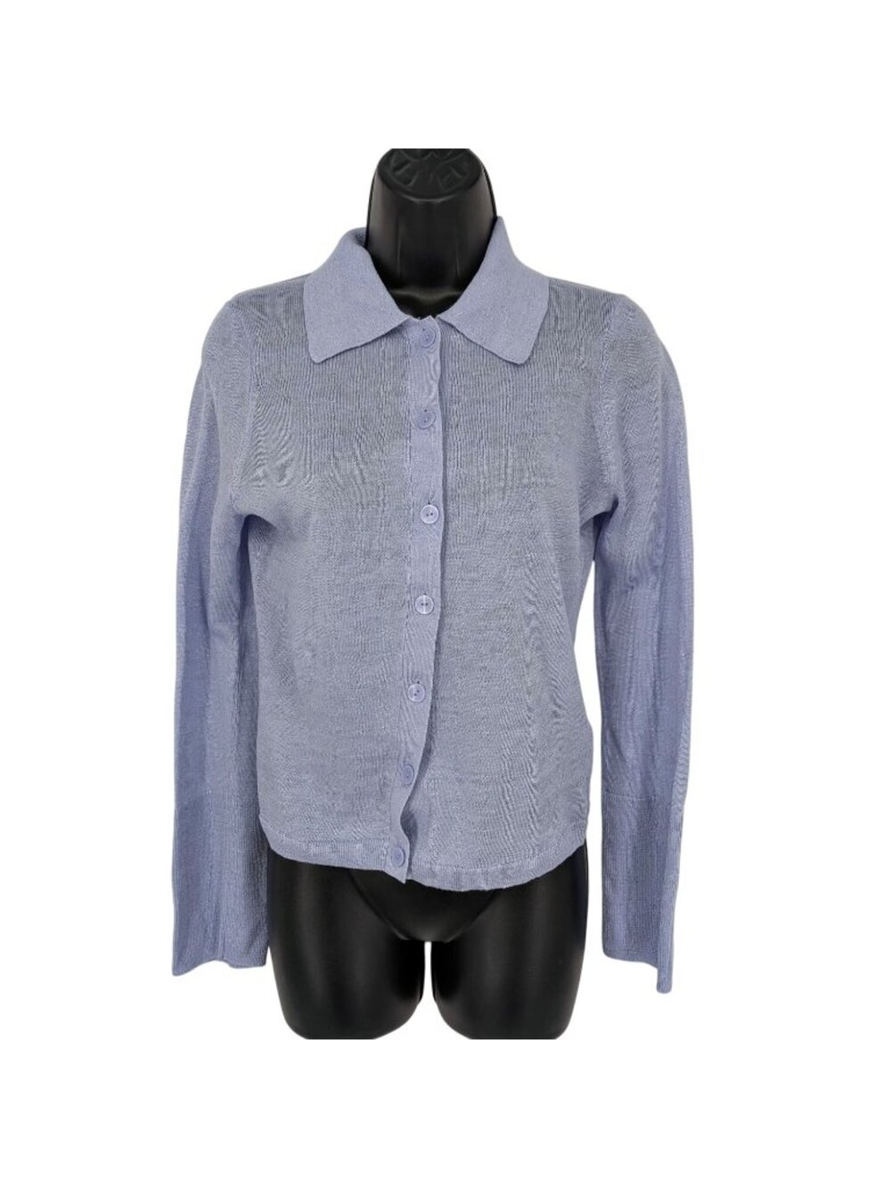 J Crew Linen Collared Cardigan Button Up Preppy Coastal Y2K Lightweight Retro XS